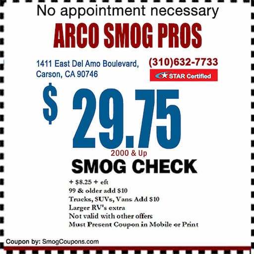 $29.75 Smog Check Coupon